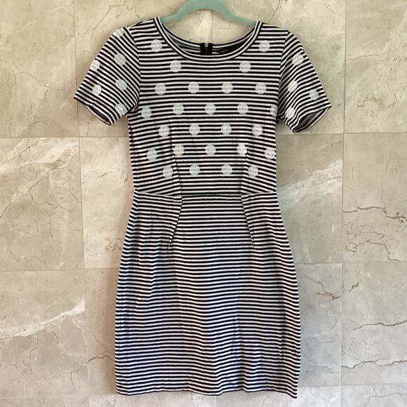 Marc by Marc Jacobs Womens Dress Small Sequin Stripe Summer Whimsigoth Preppy - Picture 1 of 7